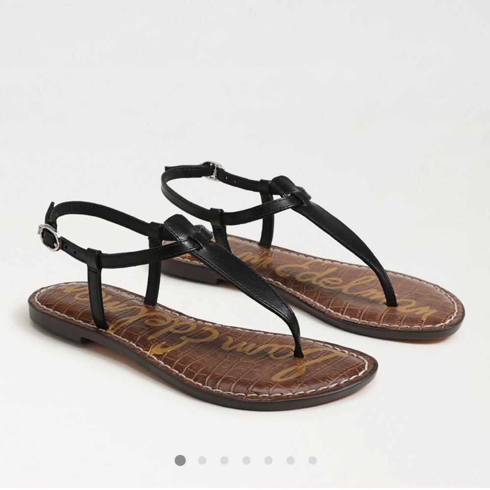 Sam Edelman Gigi Black Leather Sandals